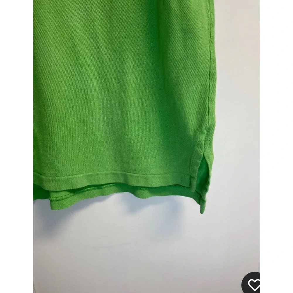 Polo Ralph Lauren Men's L Polo Shirt Green Orange Pony Logo Classic‎ Fit